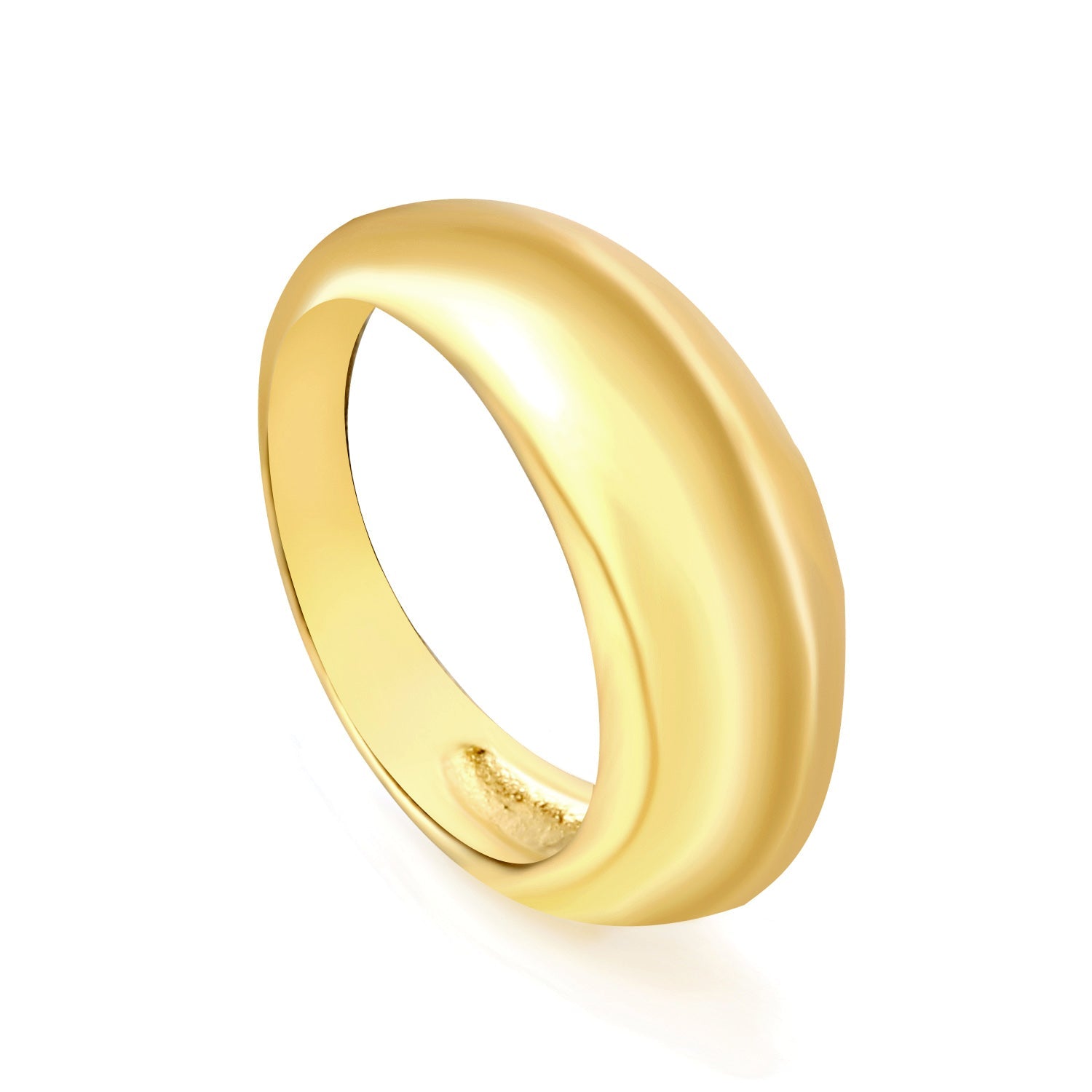 Exaggerated hammered round size 7 to 9 ring asonjewelry